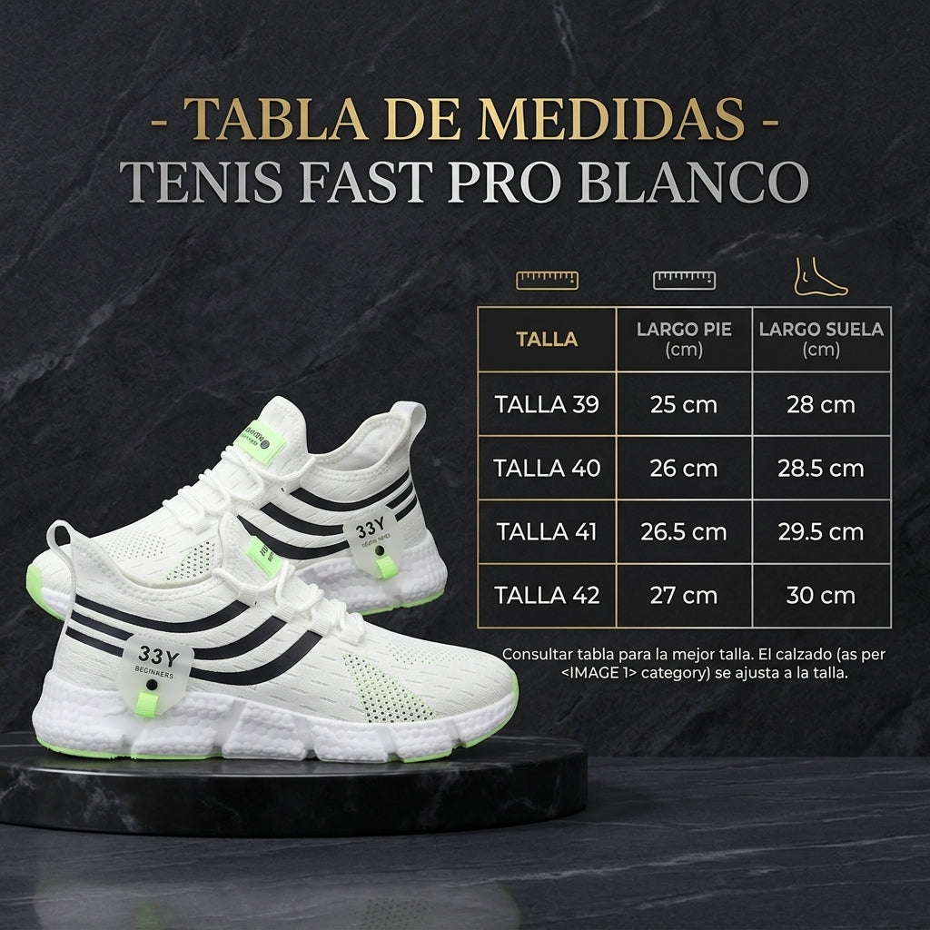 Tenis Fast Pro Blancas